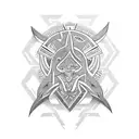 Maori-inspired tribal design incorporating elements of nomadic lifestyle tattoo design idea