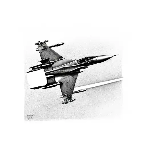 F-16 falcon and A-10 warthog aircraft together  tattoo design idea