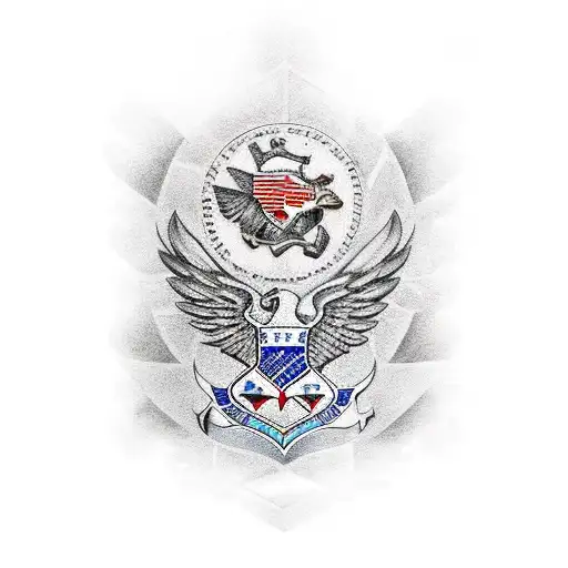 United States Air Force F-16 falcon  tattoo design idea