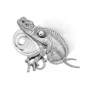 chameleon tattoo design idea