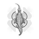 chameleon tattoo design idea