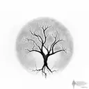 tree of life to underworld tattoo design idea
