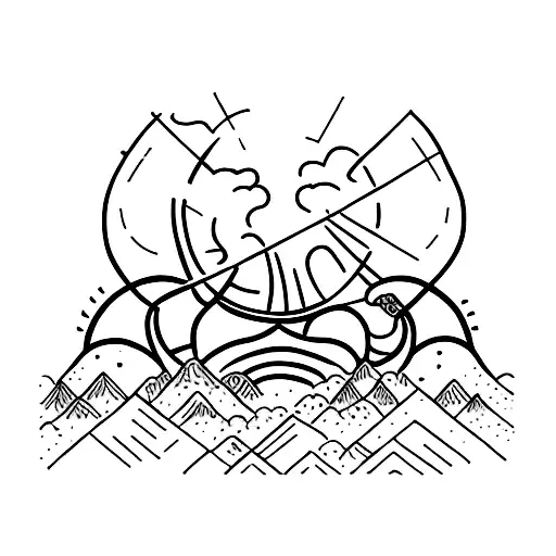 long distance cousins tattoo design idea