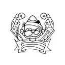 long distance cousins tattoo design idea