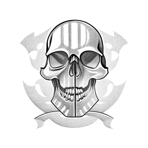 maui hook, skull tattoo design idea