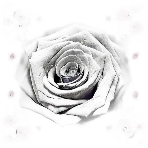 quote "It felt like shelter to speak to you" roses around tattoo design idea