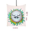 A hammock suspended between two trees with laughing sunflowers tattoo design idea
