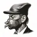 Gangster rapper  tattoo design idea