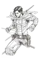 Levi Ackerman attack on titan tattoo design idea