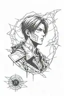 Levi Ackerman attack on titan tattoo design idea