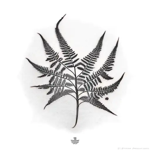 Fern Tree tattoo design idea
