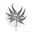Fern Tree tattoo design idea