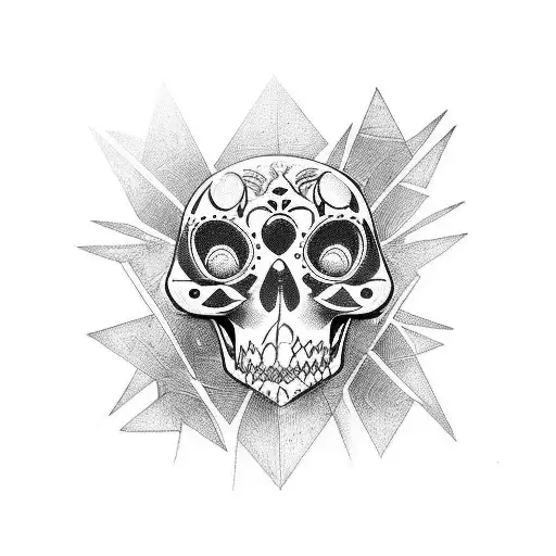 Memento mori, fortune cards tattoo design idea