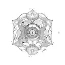 Sailor, ship  tattoo design idea