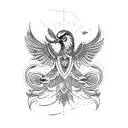 Design a tattoo showcasing a traditional Ukrainian embroidered shirt adorned with images of birds and other animals tattoo design idea