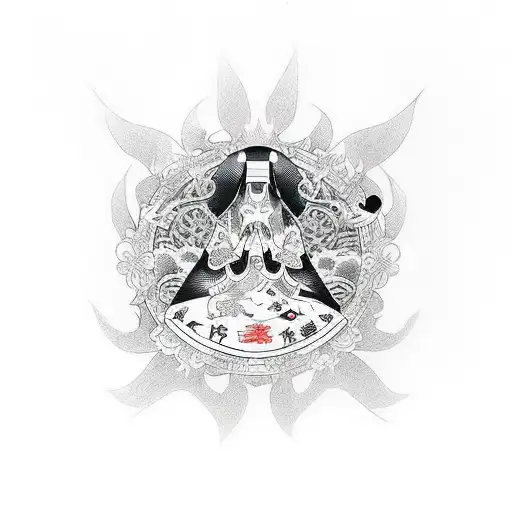 unholy nun horny  tattoo design idea