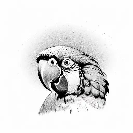 nimfa parrot tattoo design idea