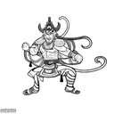 monkey king tattoo design idea