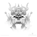 monkey king tattoo design idea