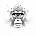 monkey king tattoo design idea