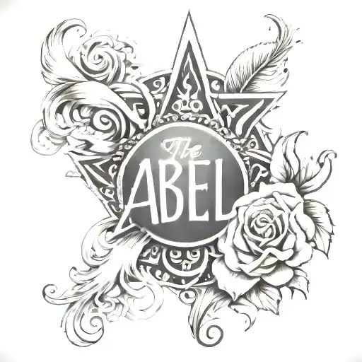 The name Abel tattoo design idea
