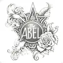 The name Abel tattoo design idea
