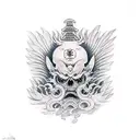 tengu masc  tattoo design idea