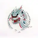 tengu masc  tattoo design idea