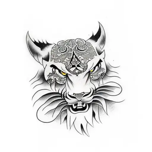 pantera tattoo design idea