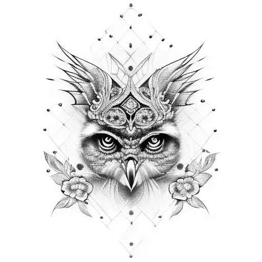 bird cage ornate tattoo design idea