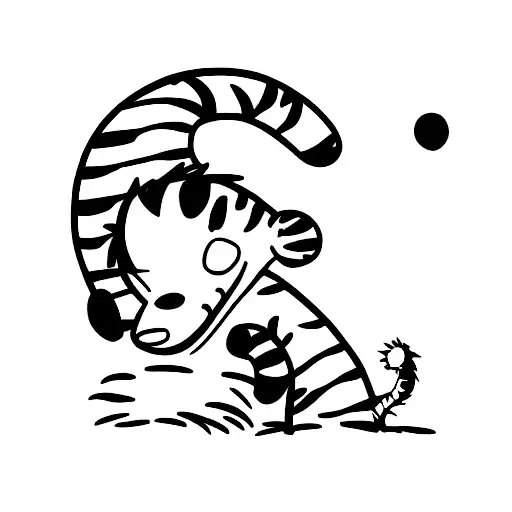 Calvin and hobbes tattoo design idea