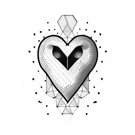 Crying Heart tattoo design idea