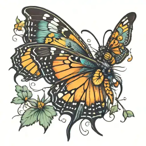 I have two daughters I call one butterfly and the other bumble bee. Also I want to incorporate the slogan fly like a but tattoo design idea