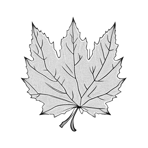 Maple Leaf tattoo design idea