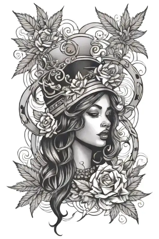 Incorporate shisha, marijuana, and girls into a unique and edgy tattoo design tattoo design idea