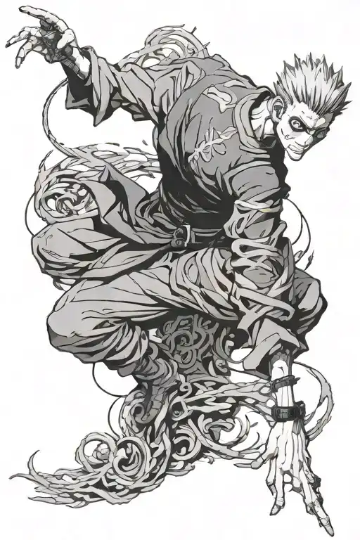 sukuna jujutsu kaisen tattoo design idea
