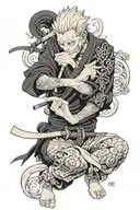 sukuna jujutsu kaisen tattoo design idea