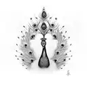 Peacock tattoo design idea