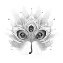 Peacock tattoo design idea