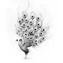 Peacock tattoo design idea
