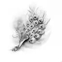 Peacock tattoo design idea
