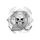 Reaper of death holding time itself  tattoo design idea