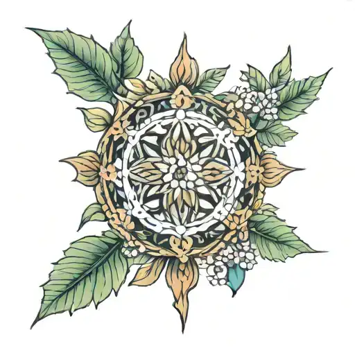 Lebanon, cedar tattoo design idea