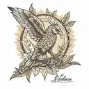 Lebanon, cedar tattoo design idea