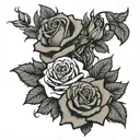 2006 roses tattoo design idea