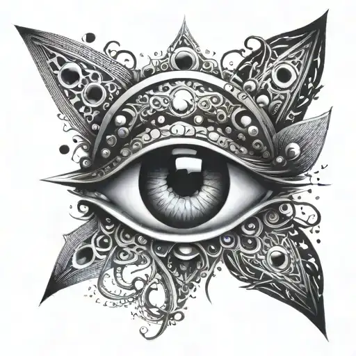 tool band eye tattoo design idea