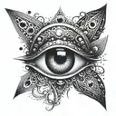 tool band eye tattoo design idea