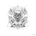 Memorial Tattoo "LLT" tattoo design idea