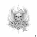 Memorial Tattoo "LLT" tattoo design idea