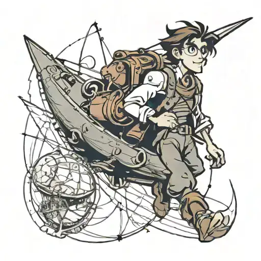 Treasure planet movie tattoo design idea